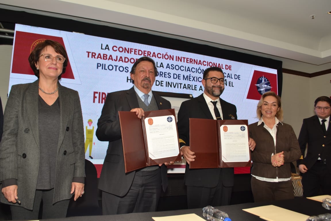 Confederación Internacional del Trabajo signa alianza con sindicato de pilotos aviadores