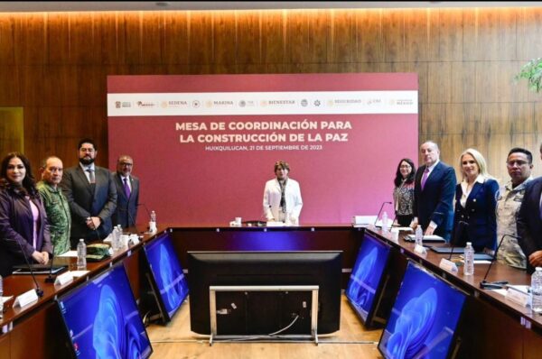 Delfina Gómez sigue con su labor pro seguridad en Edomex