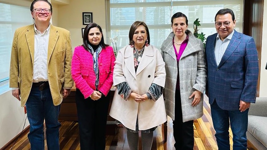 Xóchitl Gálvez se reúne con magistrados del TEPJF