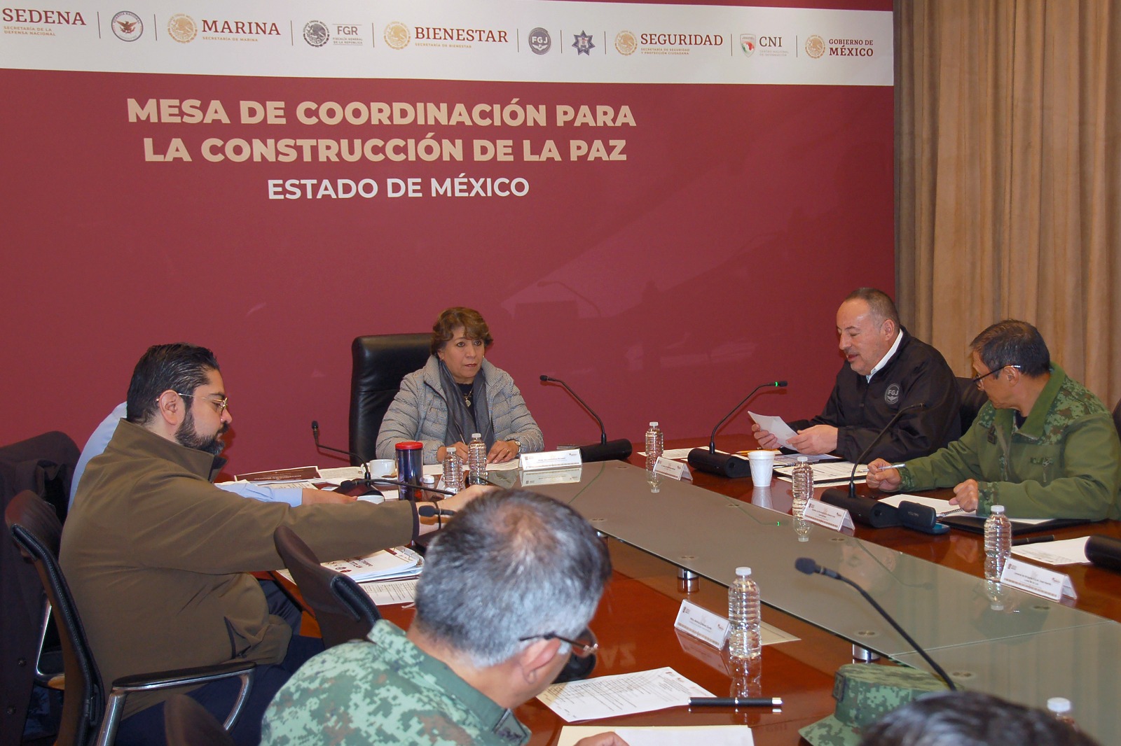 Delfina Gómez da seguimiento a crisis en Texcaltitlán