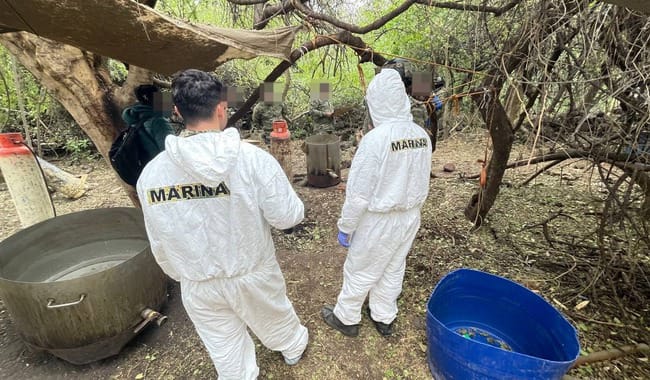 SEMAR localiza y destruye meganarcolaboratorio en Sonora