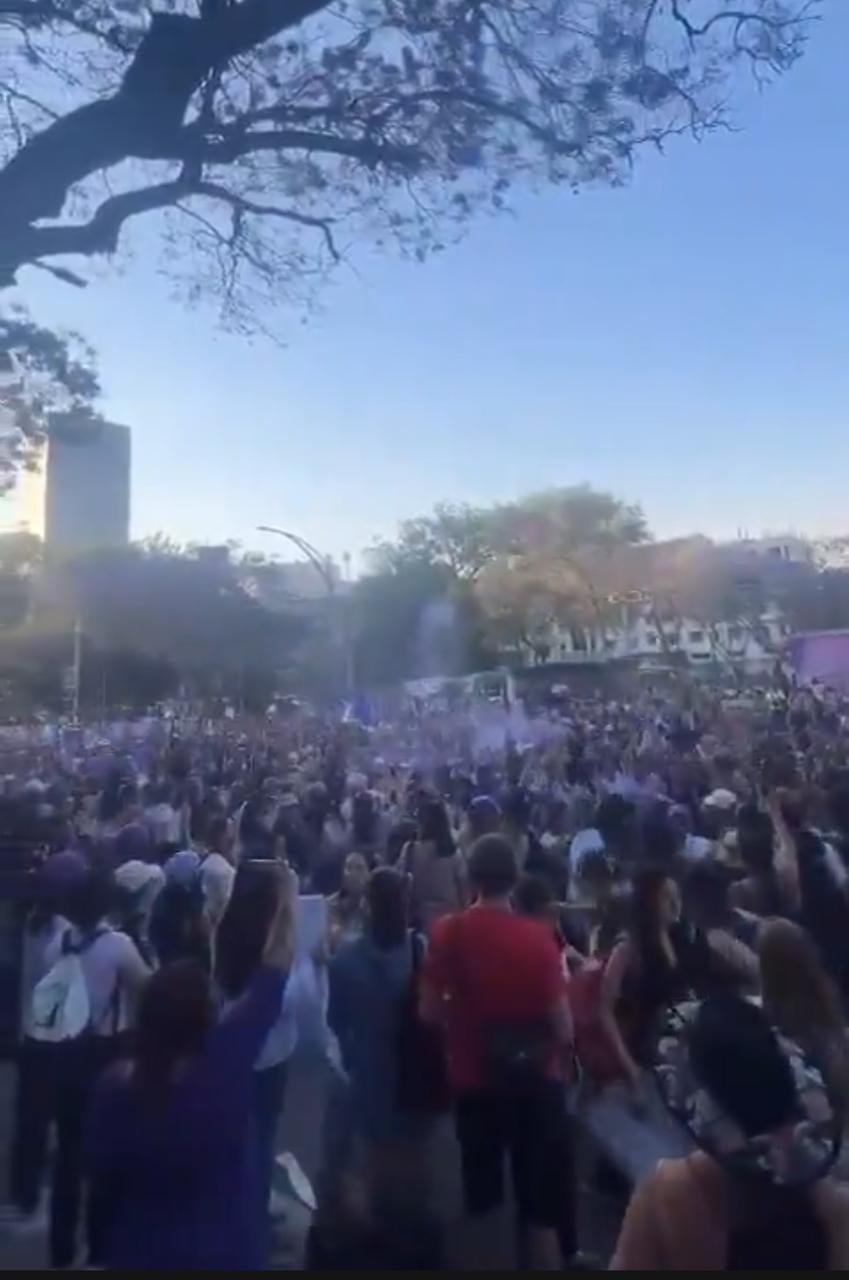 Violencia en la marcha del Día Internacional de la mujer
