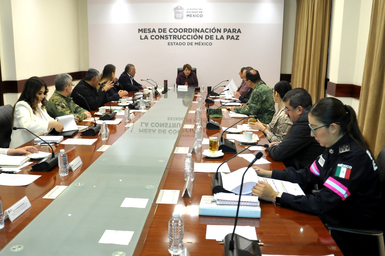 Delfina Gómez da seguimiento a las acciones de prevención de la violencia de género en el Edomex