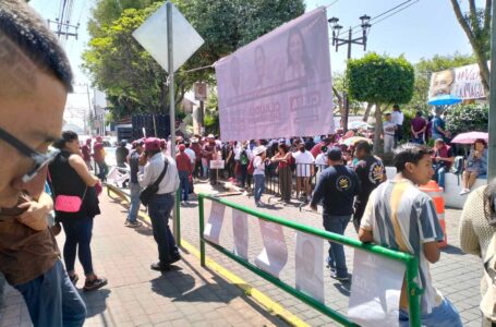 Fallan los candidatos de Claudia Sheinbaum en su evento en Magdalena Contreras