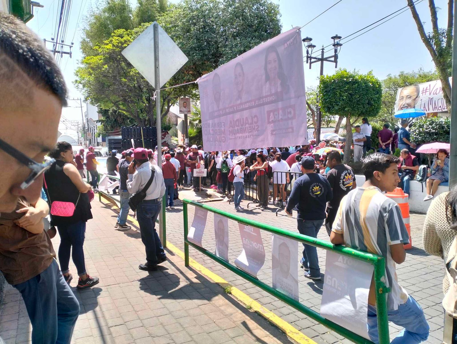 Fallan los candidatos de Claudia Sheinbaum en su evento en Magdalena Contreras