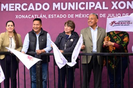 Obras de gran interés social entrega Delfina Gómez en el Valle de Toluca