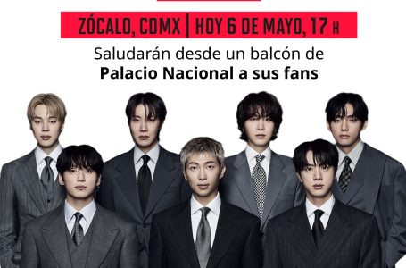BTS saludará a las ARMYs desde Palacio Nacional, anuncia Sheinbaum