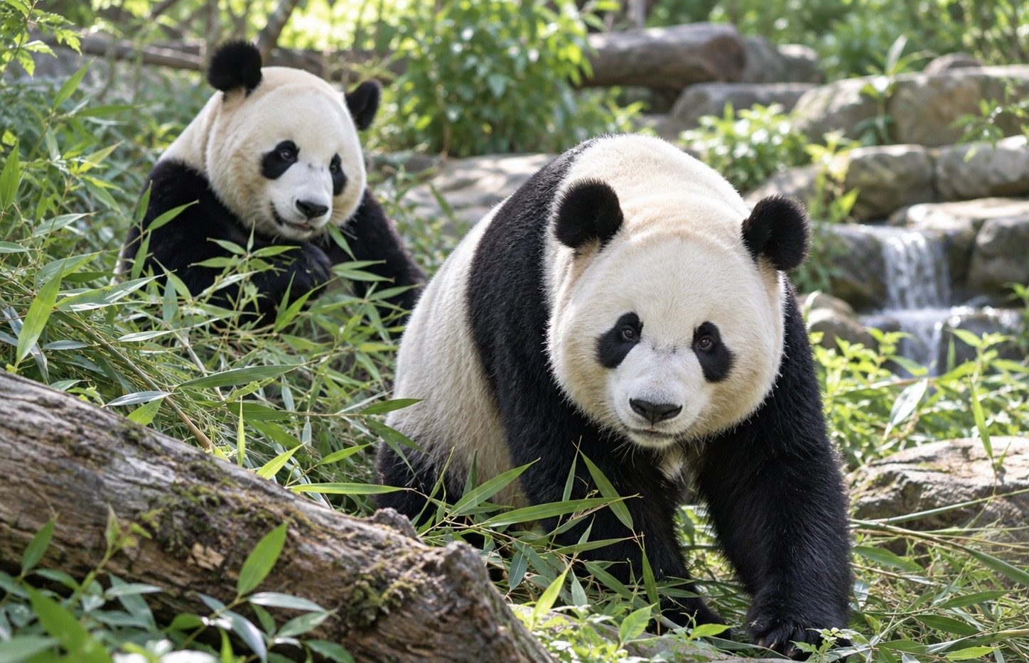 De China a Atlanta: Ping Ping y Fu Shuang ya llegaron a Estados Unidos