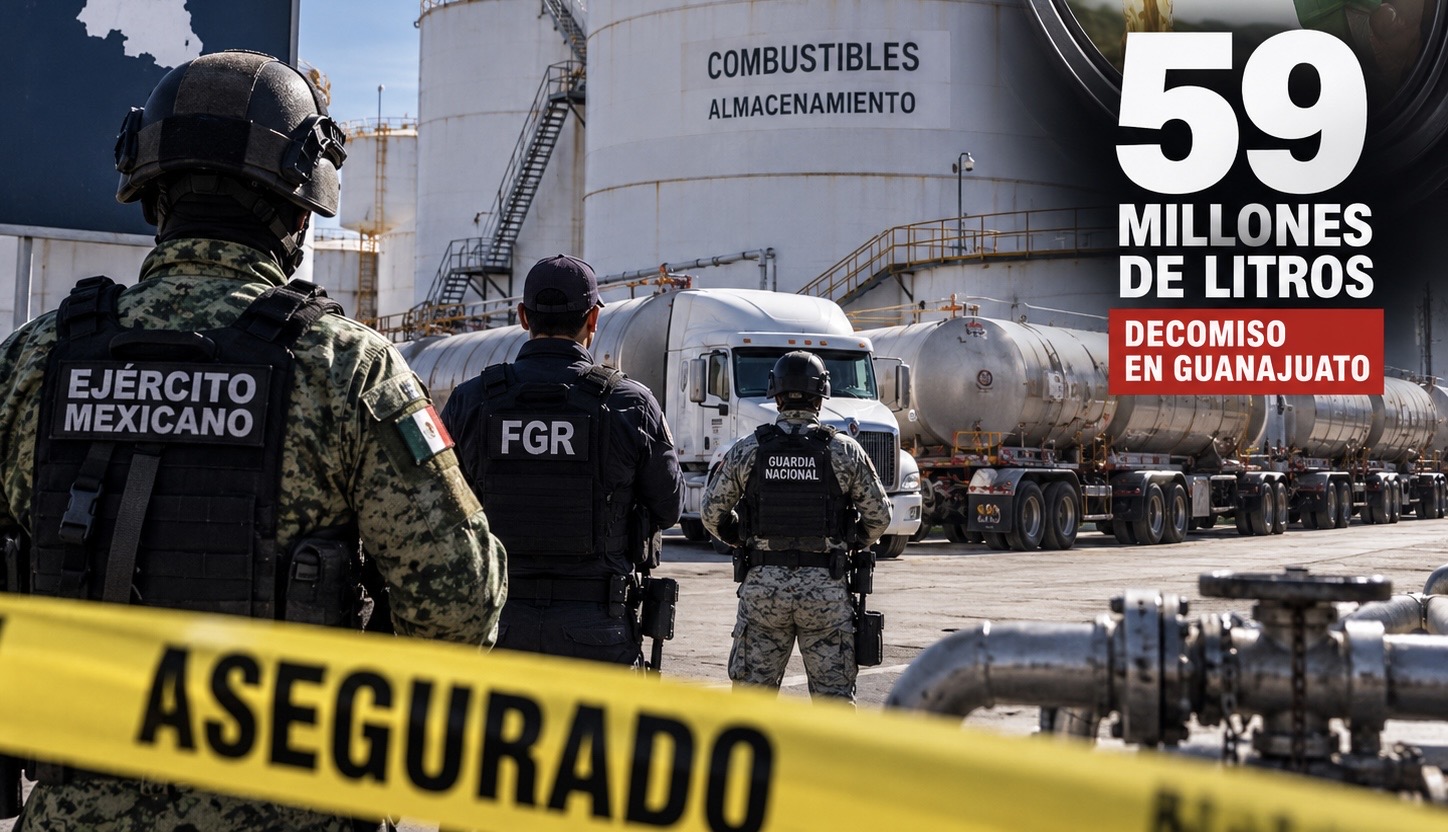 De “decomiso histórico” a una cadena de dudas: 59 millones de litros en Guanajuato abren debate sobre presunto huachicol
