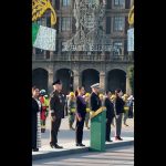 Sheinbaum honra a víctimas de los sismos de 1985 y 2017 con bandera a media astaA