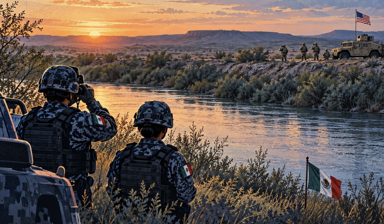 EU despliega 500 militares frente a Tamaulipas; México coordina vigilancia fronteriza