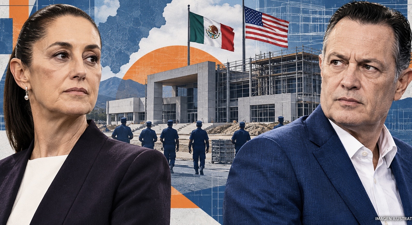 Chocan Sheinbaum y Kuri por academia policial con apoyo de EU